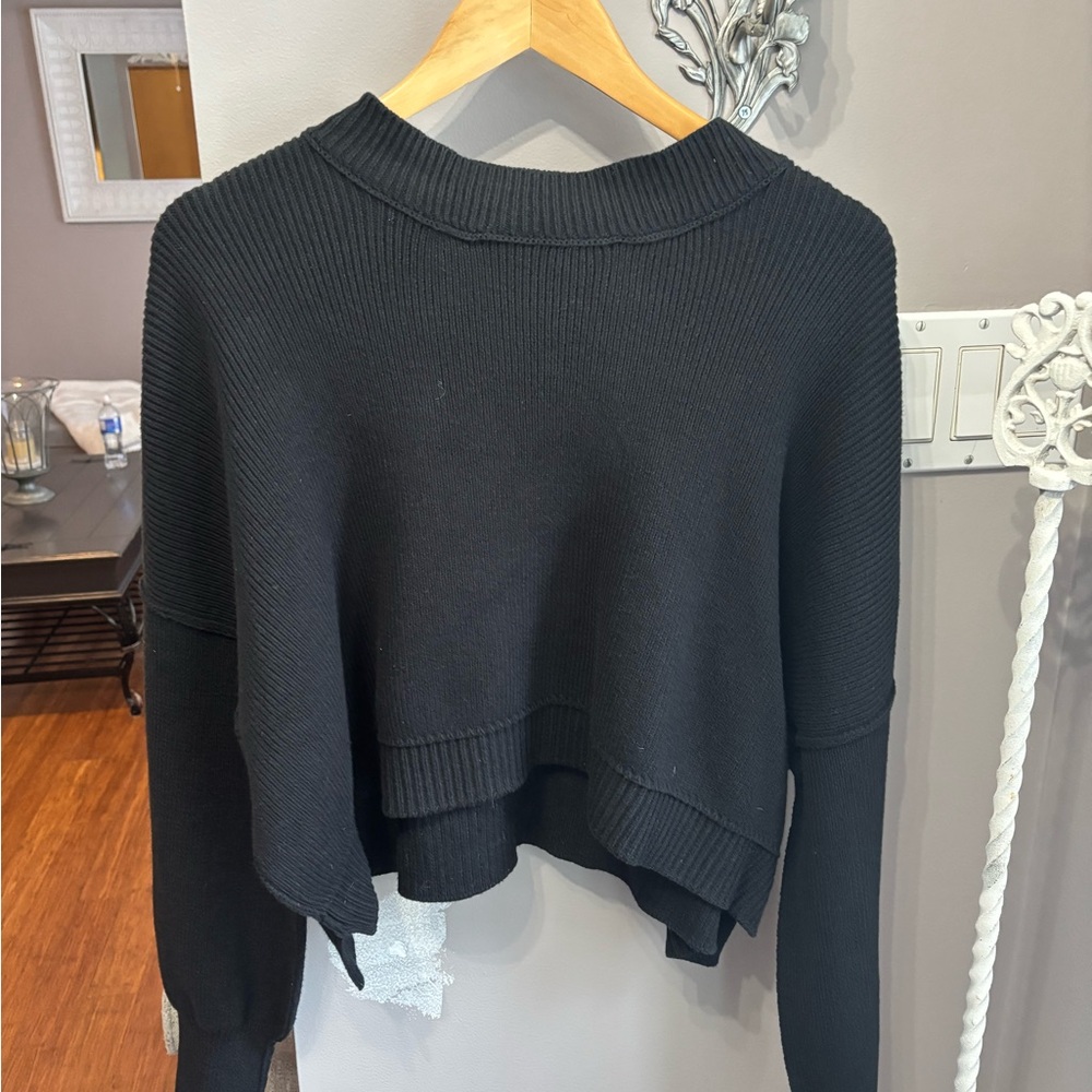 Free People easy street crop sweater